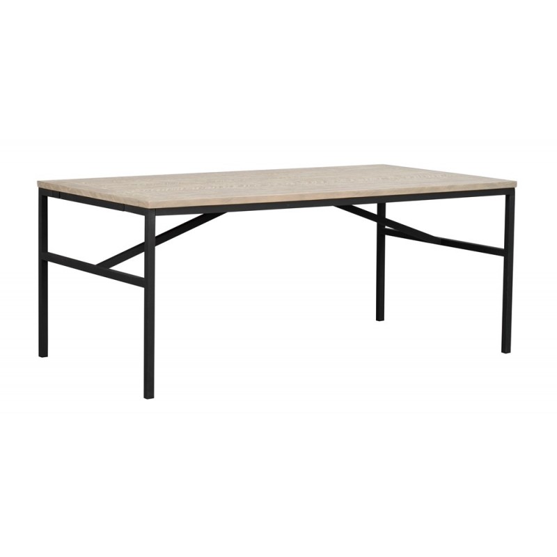 RO Gord Extending Dining Table White Pigmented